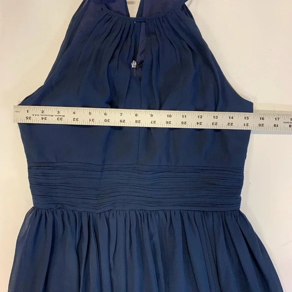 Levkoff Woman's A-line Floor-Length Chiffon Formal Bridesmaid Dress Size 4 - Picture 10 of 13